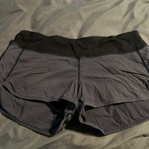 Lululemon run speed shorts size 8 purple